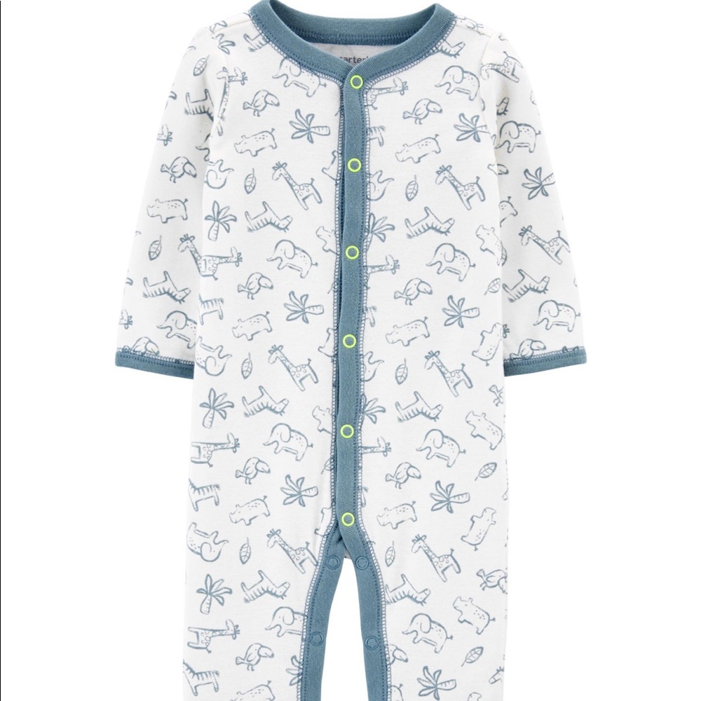Carters Zoo Animal Footie Pajamas 9m